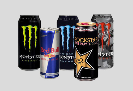 Monster and Rockstar energy drinks